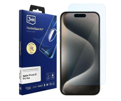 Szkło i folia ochronna 3MK Flexible Glass Pro do iPhone 15 Pro Max 5903108535618